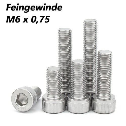 Din 912 feingewinde m6x0 - din,