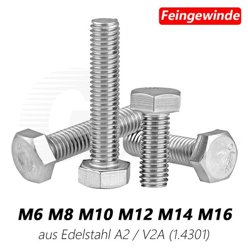 Sechskantschrauben din 933 - din, m6