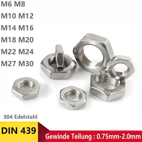 Din 439 sechskantmutter - din,