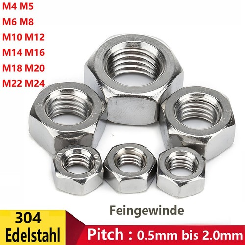 Feingewinde sechskantmuttern - feingewinde,