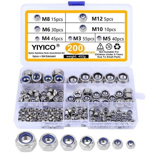 Muttern set edelstahl - muttern,