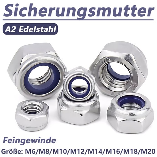 Selbstsichernde muttern din - selbstsichernde,