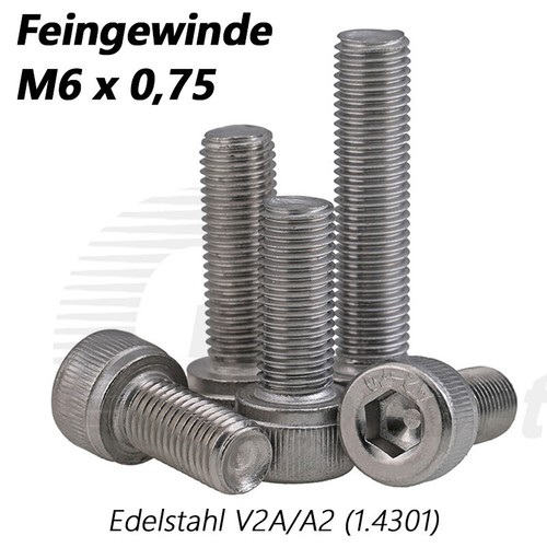 Din 912 feingewinde m6x0 - din,